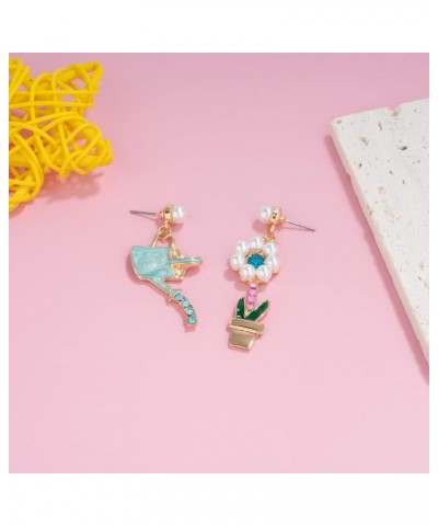 Cute Cheer Goblet Dangle Earrings for Women Trendy | Fun Pave Rhinestone Martini Glass Earrings for Teen Girls | Gifts for Gi...