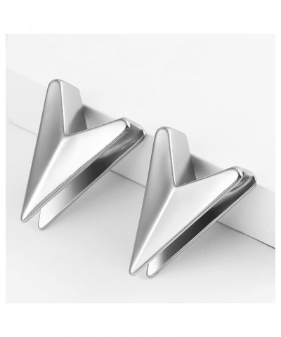 2PCS V Saddle Hangers Gauges for Stretched Ears Plugs Tunnels Hypoallergenic 316 Stainless Steel Ear Saddle Gauges 0G-1"(8mm-...