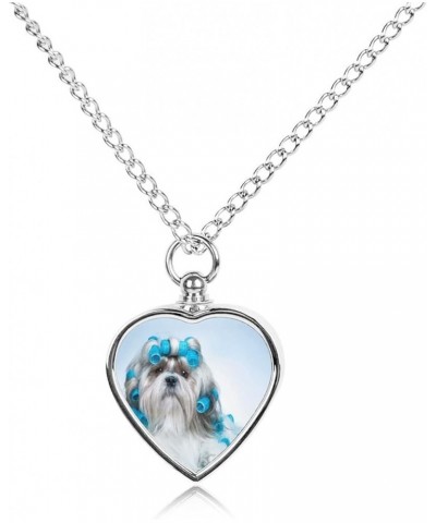 Custom Pet Urn Necklace, Alloy Memorial Pendant Necklace, Dog Pendant Necklace Multi 4 $10.80 Necklaces