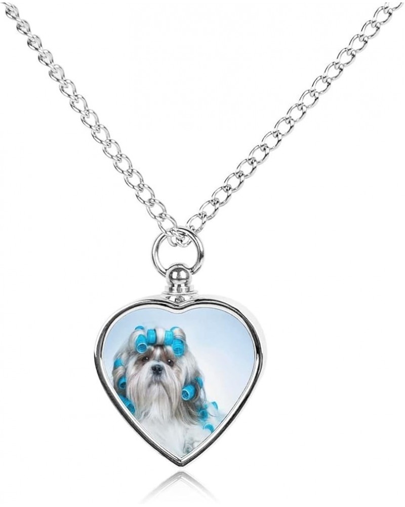 Custom Pet Urn Necklace, Alloy Memorial Pendant Necklace, Dog Pendant Necklace Multi 4 $10.80 Necklaces