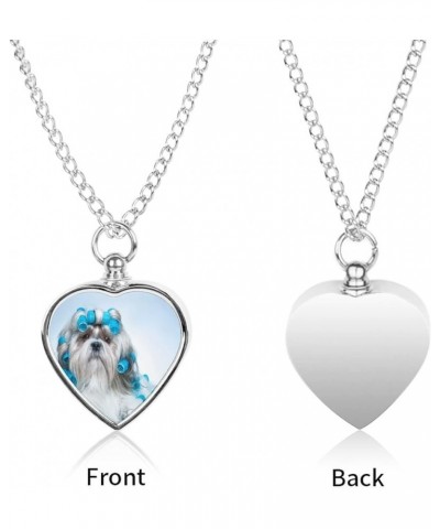 Custom Pet Urn Necklace, Alloy Memorial Pendant Necklace, Dog Pendant Necklace Multi 4 $10.80 Necklaces