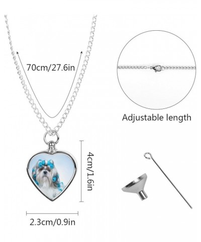 Custom Pet Urn Necklace, Alloy Memorial Pendant Necklace, Dog Pendant Necklace Multi 4 $10.80 Necklaces