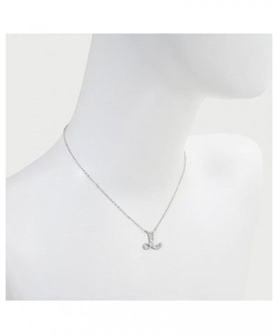 Initial Necklace White Gold Zirconia Necklace A-Z Jewelry Gifts for Women W $16.79 Necklaces