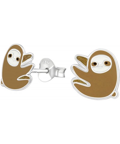 Sloth .925 Sterling-Silver Tiny Stud Earrings $6.94 Earrings