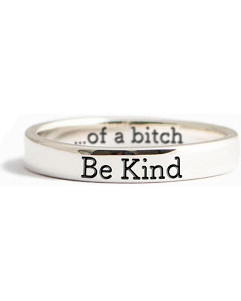 Be Kind Ring, Be Kind of a Bitch Ring Be Kind... Of A Bitch Ring Stainless Steel Engraved Band Friendship Ring Inspirational ...