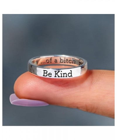 Be Kind Ring, Be Kind of a Bitch Ring Be Kind... Of A Bitch Ring Stainless Steel Engraved Band Friendship Ring Inspirational ...