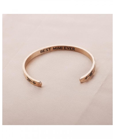 Best Nana Ever Bracelet Best Family Ever Jewelry Mum Bracelet Mothers Day Gift Birthday Gift for MIMI Grammy Cuff-MIMI RG. $8...