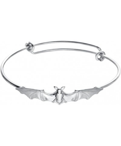 Nickel Free,Vampire Bats Wiring Bracelet Adjustable Expandable Wire Bangles Silver $8.26 Bracelets