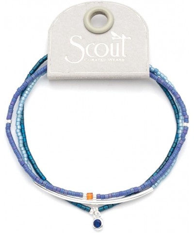 Tonal Chromacolor Miyuki Bracelet Trio - Cobalt/Gold $15.66 Bracelets