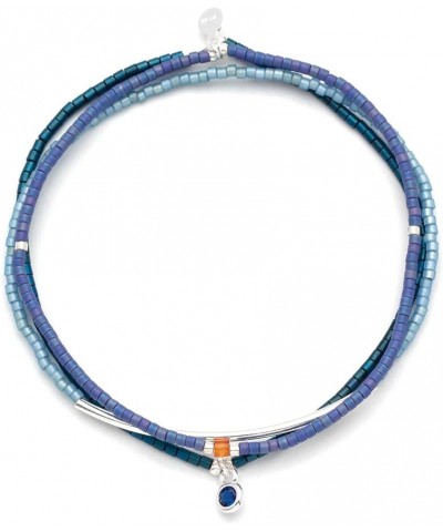 Tonal Chromacolor Miyuki Bracelet Trio - Cobalt/Gold $15.66 Bracelets