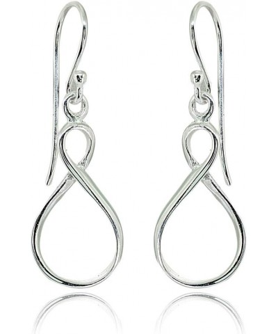 Sterling Silver Polished Infinity Symbol Figure 8 Dangle Earrings Sterling Silver $12.69 Earrings