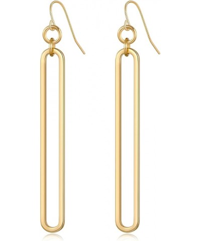 Geometric Link Drop Dangle Earrings for Women Long Link Dangle Earrings Jewelry Gift,Gold&Silver Gold Elegant Link $10.82 Ear...