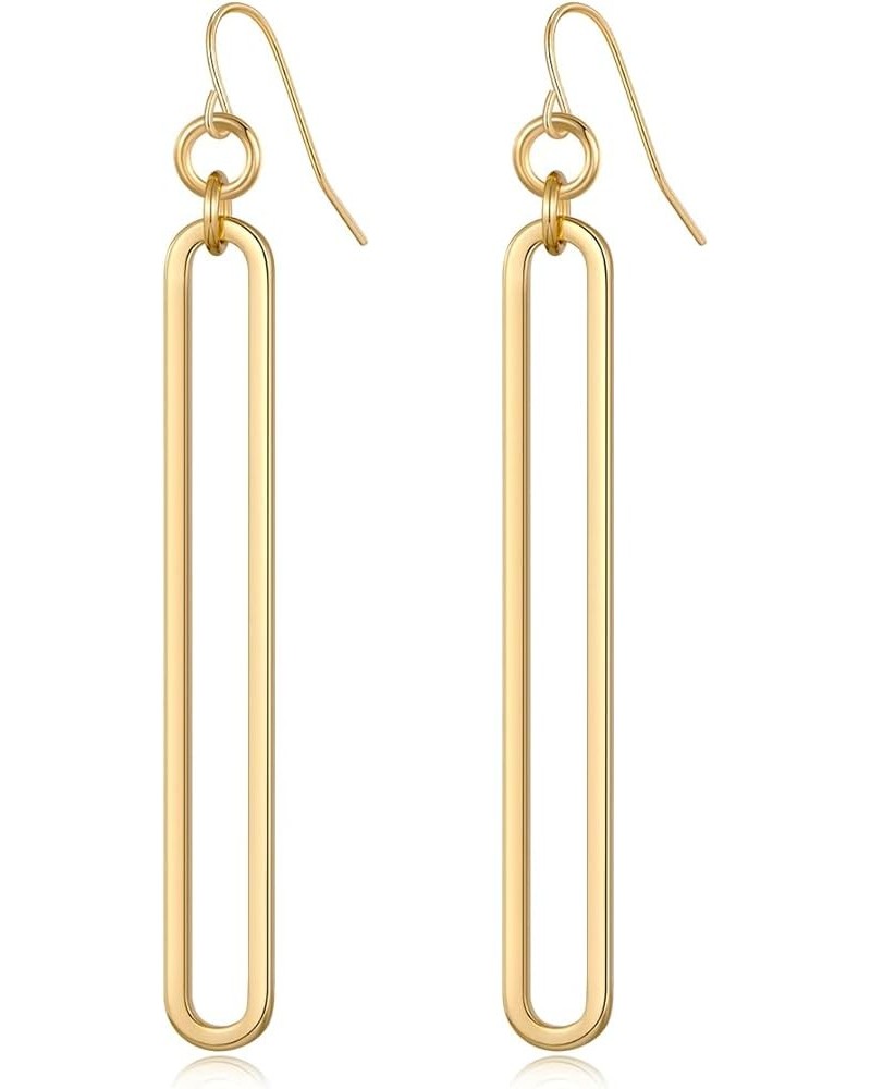 Geometric Link Drop Dangle Earrings for Women Long Link Dangle Earrings Jewelry Gift,Gold&Silver Gold Elegant Link $10.82 Ear...