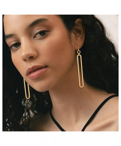 Geometric Link Drop Dangle Earrings for Women Long Link Dangle Earrings Jewelry Gift,Gold&Silver Gold Elegant Link $10.82 Ear...