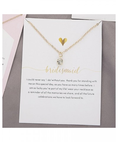 2/4/6Pcs Bridesmaid Necklace for Women Bridesmaid Gifts Love Knot Necklace from Bride Wedding Gifts 8-6pcs $11.50 Necklaces