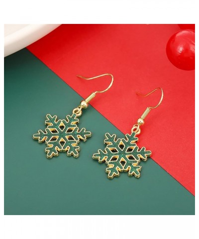 Christmas Snowflake Earrings for Women Girls Sparkling Snowflake Dangle Drop Earrings Xmas Festival Birthday Party Inquiry Je...