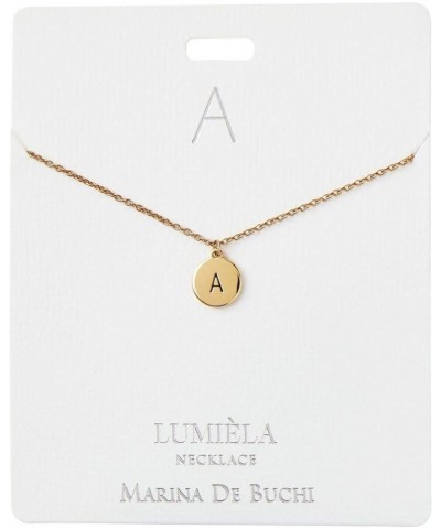 Personalized Dainty Monogram Initial Letter Necklace Gold Tone for Women P $10.89 Necklaces