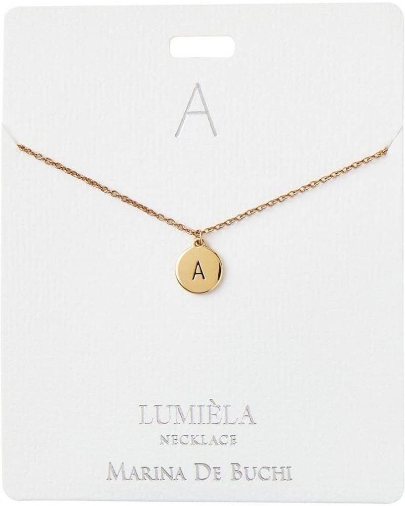 Personalized Dainty Monogram Initial Letter Necklace Gold Tone for Women P $10.89 Necklaces