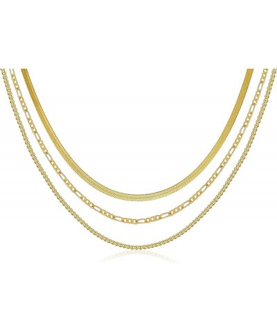 Layered Necklaces for Women Dainty Gold Plated Necklace Set Thin Chunky Paperclip Snake Rope Chain Choker Necklace for Women ...