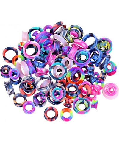 24PCS Silicone Flexible Ear Tunnels Gauges Plugs Stretchers Expander Double Flared Flesh Tunnels Ear Piercing Jewelry Gauge-3...