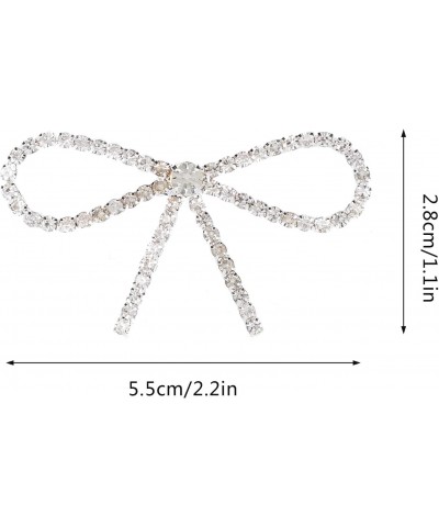 10Pcs Rhinestone Bow Brooch, Flash Glass Chain Hair Accessories for Dress Pin $9.96 Brooches & Pins