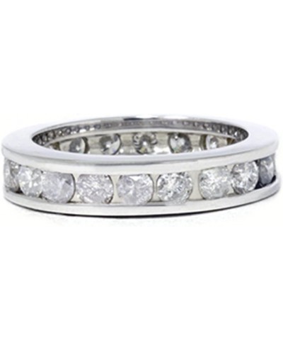 2ct Channel Set Diamond Eternity Ring 14K White Gold $586.46 Rings