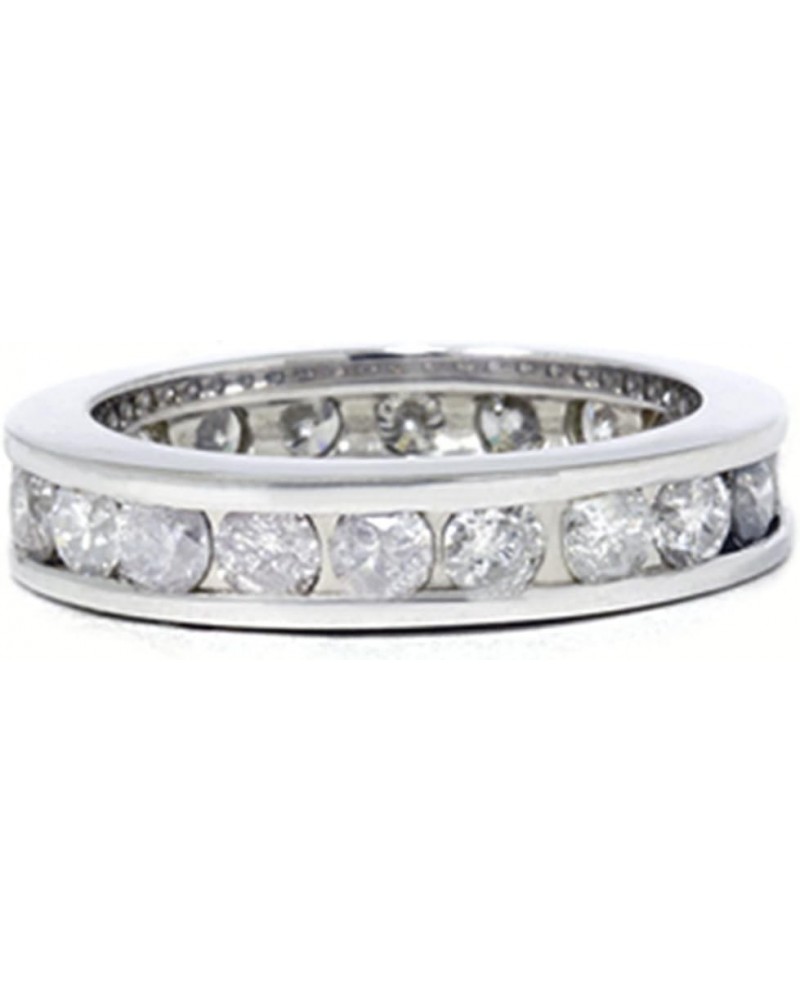 2ct Channel Set Diamond Eternity Ring 14K White Gold $586.46 Rings