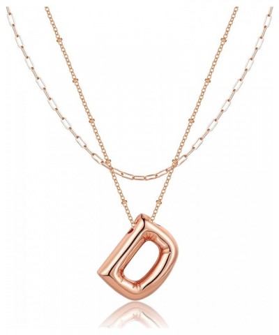 ??????? ????????? for Women Girl, Dainty Gold ??????? ?????? ?????? ????????, 14K Gold Plated Layered Necklaces Puffy Name Pe...