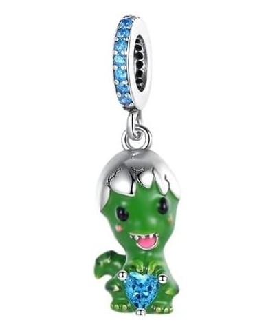 Green Color Charms Fit Bracelets 925 Silver Avocado Clover Bead Cactus Chameleon Zircon Jewelry Charm SSS-1401 SJT269 $10.44 ...