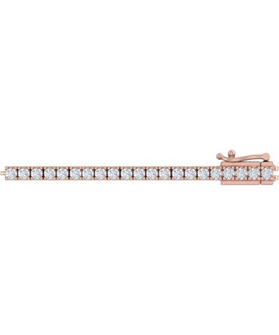 2.75 to 3 1/0 Carat Diamond Tennis Bracelet in 10K Gold or 950 Platinum (5.5 to 8 inch) Rose Gold 5.5 Inches $514.00 Bracelets