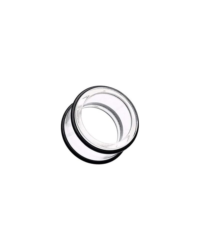 Basic Acrylic No Flare Ear Gauge Tunnel Plug 1" (25mm), Clear $8.66 Body Jewelry