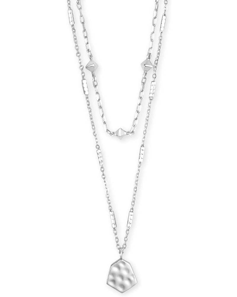 Clove Multi Strand Adjustable Length Necklace for Women, Fashion Jewelry BRIGHT SILVER - WHITE GOLD METAL $29.39 Necklaces