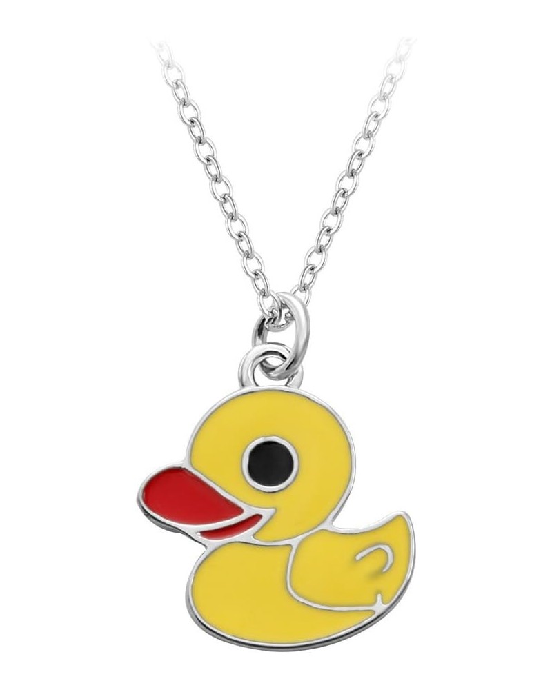 The Latest Fashion Small Duck Animal Pendant Necklaces for Women Yellow Color $7.64 Pendants