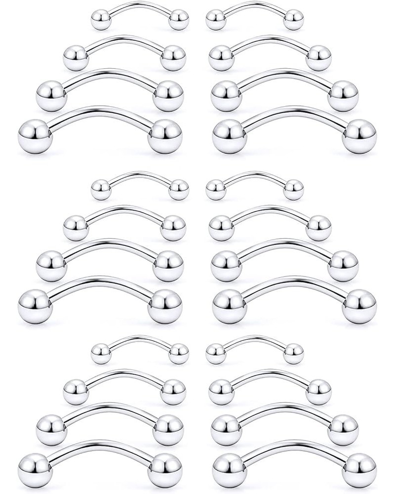 12G 14G 16G 20G Daith Rook Earring Piercing Surgical Stainless Steel Curved Barbell Eyebrow Rings Cartilage Tragus Forward He...