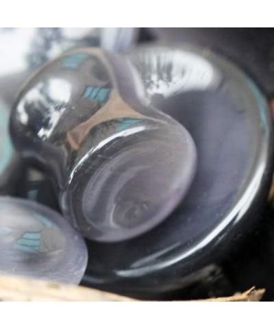 Pair of Natural Dark Grey Cat's Eye Concave Stone Saddle Plug //Choose Size// 5/8 INCH (16mm) $7.70 Body Jewelry