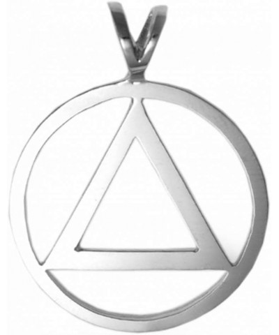 Alcoholics Anonymous (AA) Symbol - Sterling Silver,AA Flat Style Pendant, Large Size $16.10 Pendants