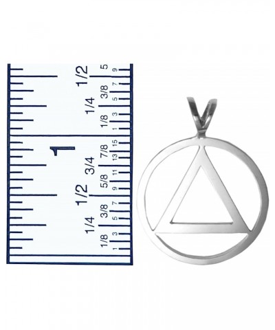 Alcoholics Anonymous (AA) Symbol - Sterling Silver,AA Flat Style Pendant, Large Size $16.10 Pendants