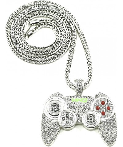 Game Controller Pendant with Franco Necklace SILVER COLOR 24 FRANCO $25.64 Necklaces