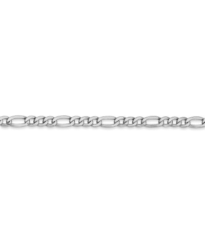 14k White Gold 3.5mm Figaro Chain Necklace - with Secure Lobster Lock Clasp 24.0 Inches $155.40 Necklaces