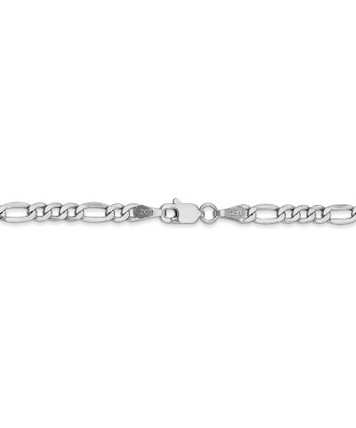 14k White Gold 3.5mm Figaro Chain Necklace - with Secure Lobster Lock Clasp 24.0 Inches $155.40 Necklaces