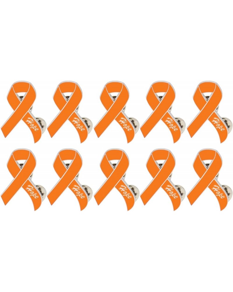 Enamel Awareness Ribbon Lapel Pin 1.4" with Double Clutch Pin Back for Tie, Hat, Back Pack Orange 10 PCS $6.00 Accessories