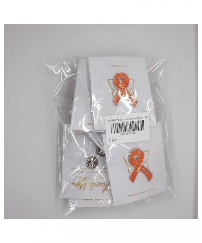 Enamel Awareness Ribbon Lapel Pin 1.4" with Double Clutch Pin Back for Tie, Hat, Back Pack Orange 10 PCS $6.00 Accessories