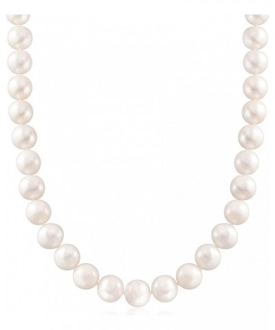 11-12mm Cultured Pearl Necklace With 14kt Yellow Gold 16.0 Inches $130.56 Necklaces