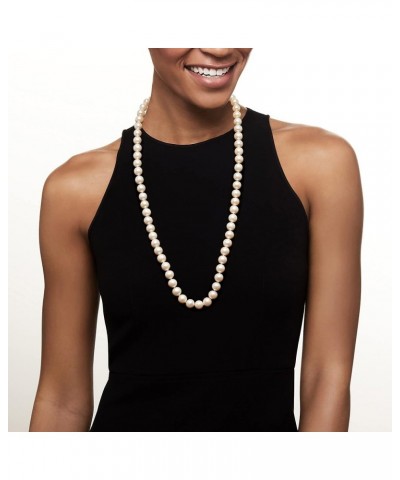 11-12mm Cultured Pearl Necklace With 14kt Yellow Gold 16.0 Inches $130.56 Necklaces