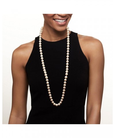 11-12mm Cultured Pearl Necklace With 14kt Yellow Gold 16.0 Inches $130.56 Necklaces