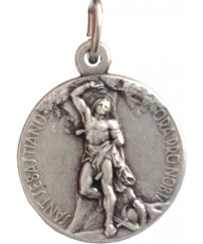 Saint Sebastian Silver Tone Medal - The Patron Saints Medals $8.24 Pendants