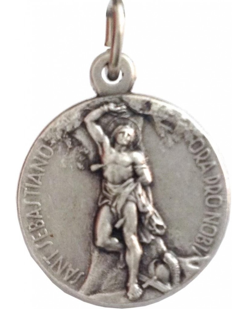 Saint Sebastian Silver Tone Medal - The Patron Saints Medals $8.24 Pendants