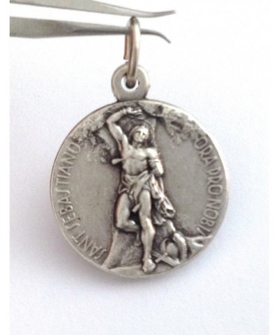 Saint Sebastian Silver Tone Medal - The Patron Saints Medals $8.24 Pendants