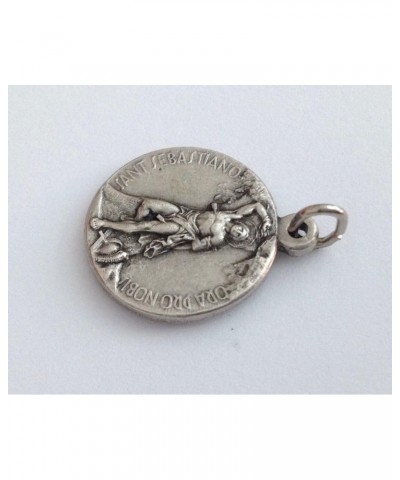 Saint Sebastian Silver Tone Medal - The Patron Saints Medals $8.24 Pendants