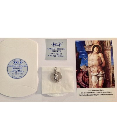 Saint Sebastian Silver Tone Medal - The Patron Saints Medals $8.24 Pendants